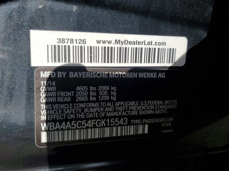 Продаж на аукціоні авто 2015 Bmw 428, vin: WBA4A5C54FGK15543, номер лоту: 69090206