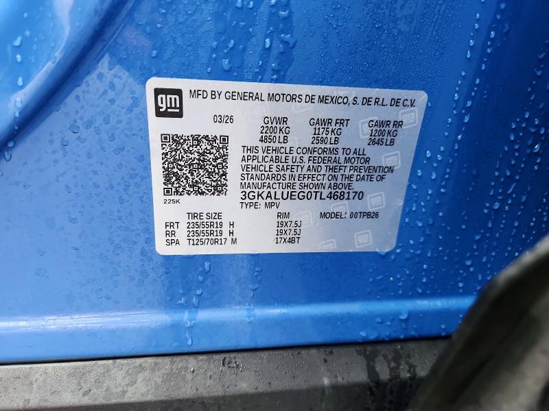 Продаж на аукціоні авто 2026 Gmc Terrain, vin: 3GKALUEG0TL468170, номер лоту: 67631256