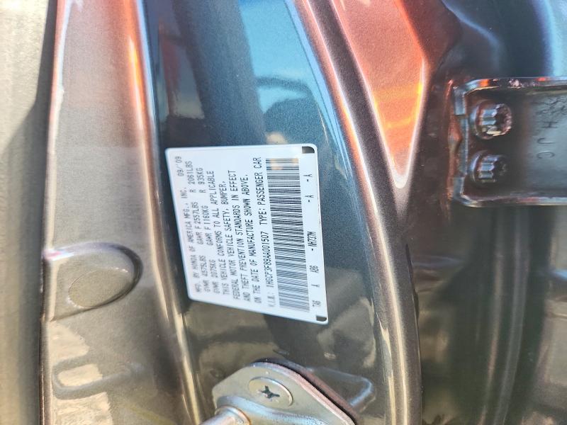 70870356 :رقم المزاد ، 1HGCP3F89AA001507 vin ، 2010 Honda Accord مزاد بيع