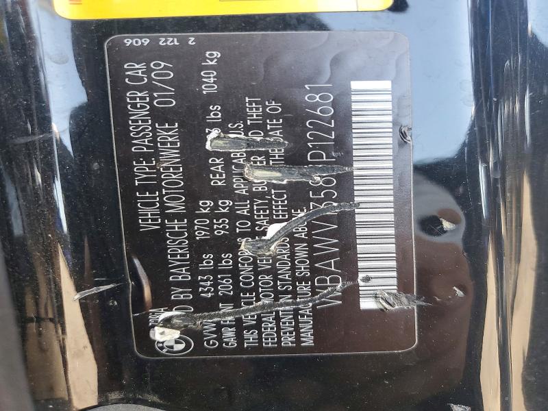 67908266 :رقم المزاد ، WBAWV13589P122681 vin ، 2009 Bmw 328 مزاد بيع