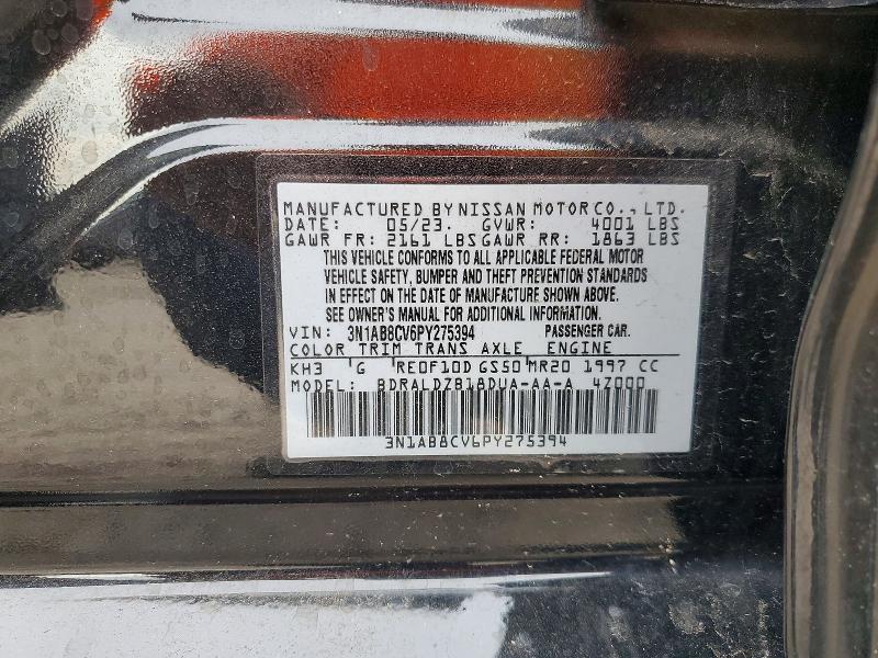 Продаж на аукціоні авто 2023 Nissan Sentra, vin: 3N1AB8CV6PY275394, номер лоту: 68260106