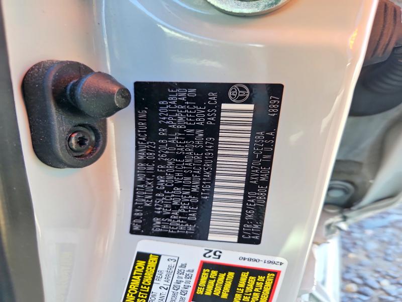 Продажа на аукционе авто 2024 Toyota Camry, vin: 4T1G11AK5RU191479, номер лота: 68441006