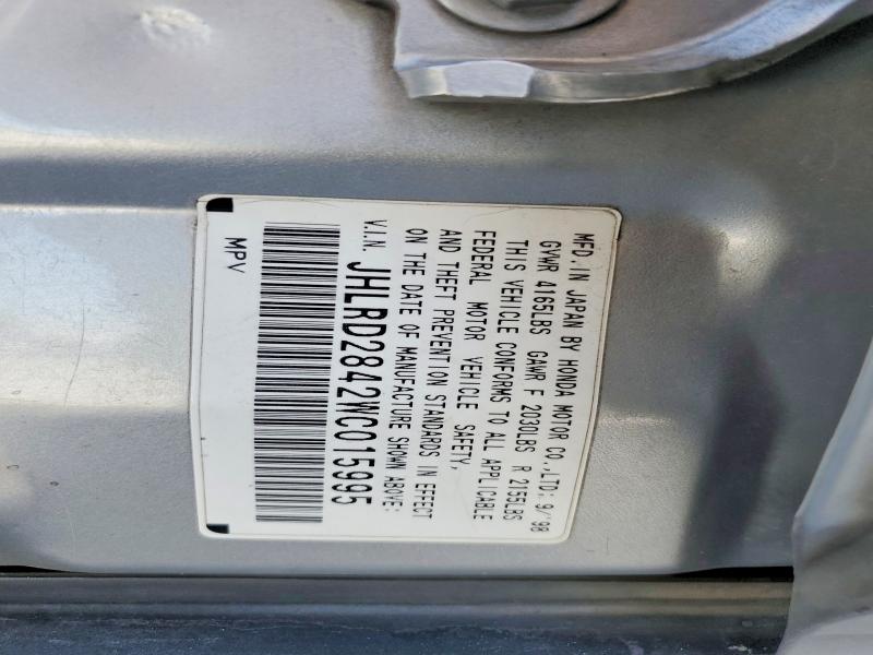 Продажа на аукционе авто 1998 Honda Cr-v, vin: JHLRD2842WC015995, номер лота: 67459186