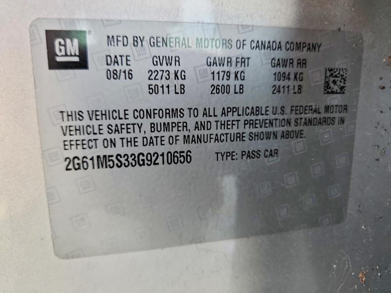 Продаж на аукціоні авто 2016 Cadillac Xts, vin: 2G61M5S33G9210656, номер лоту: 66718466