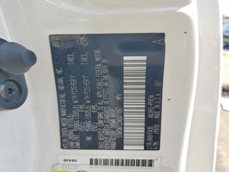 Продажа на аукционе авто 2022 Toyota Sienna, vin: 5TDKSKFC5NS071067, номер лота: 69644036
