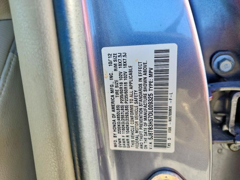 Aukcja sprzedaży 2013 Acura Rdx, vin: 5J8TB3H57DL009325, numer aukcji: 68985736