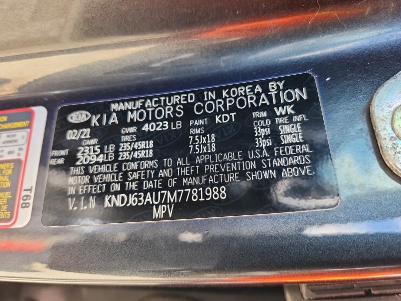 Продаж на аукціоні авто 2021 Kia Soul, vin: KNDJ63AU7M7781988, номер лоту: 69575326