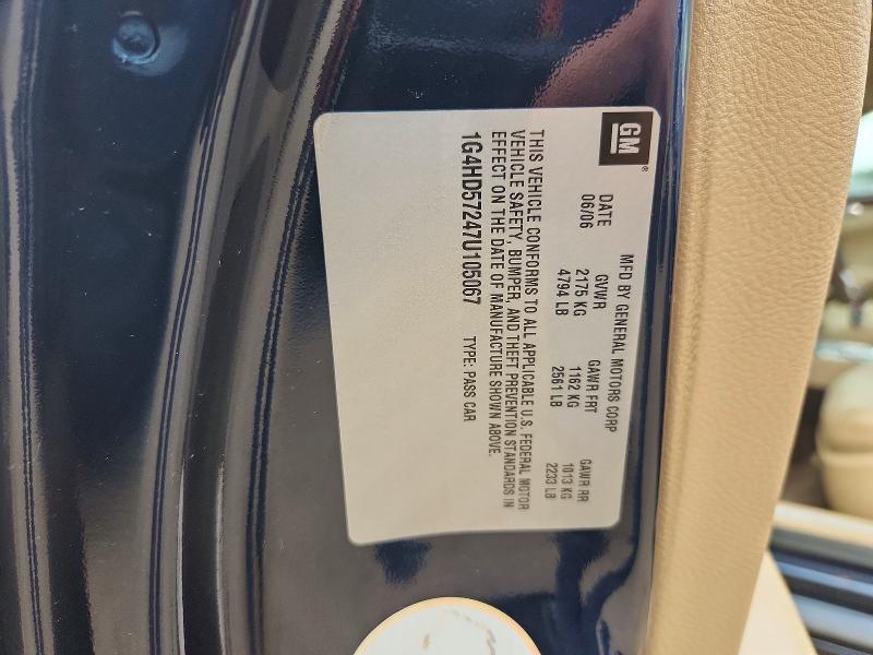 Aukcja sprzedaży 2007 Buick Lucerne, vin: 1G4HD57247U105067, numer aukcji: 68571516
