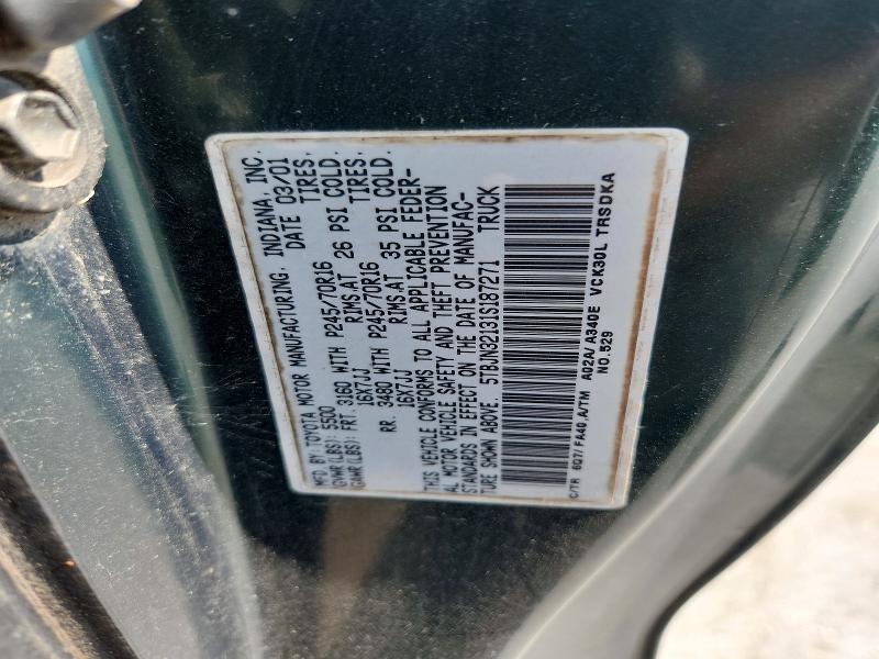 Aukcja sprzedaży 2001 Toyota Tundra, vin: 5TBJN32131S187271, numer aukcji: 68571106