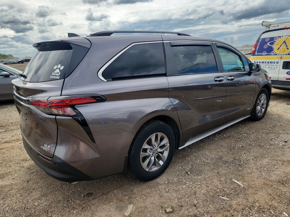 2021 Toyota Sienna მანქანა იყიდება აუქციონზე, vin: 5TDYSKFC9MS040283, აუქციონის ნომერი: 69456266