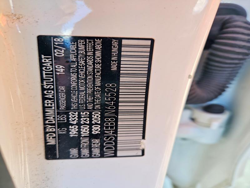68280576 :رقم المزاد ، WDDSJ4EB8JN645528 vin ، 2018 Mercedes-benz Cla مزاد بيع