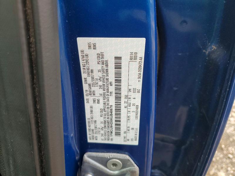 Продажа на аукционе авто 2019 Ford Escape, vin: 1FMCU9HDXKUB48676, номер лота: 68394076