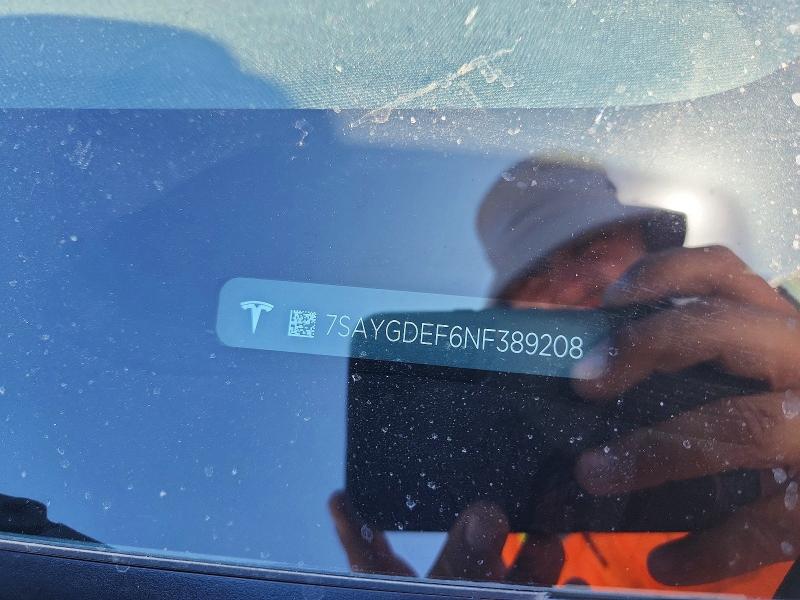 Продажа на аукционе авто 2022 Tesla Model Y, vin: 7SAYGDEF6NF389208, номер лота: 68970766
