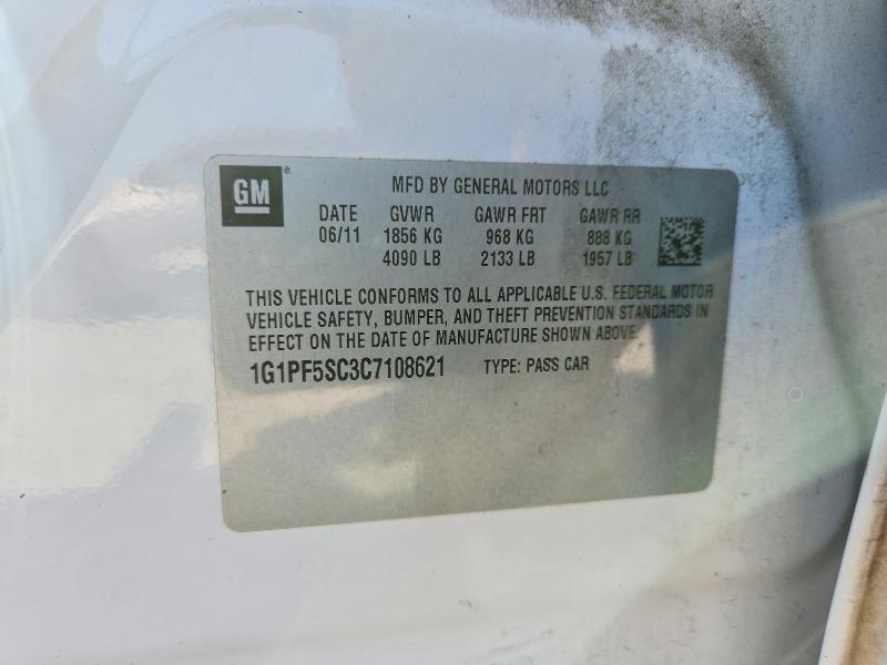 67861696 :رقم المزاد ، 1G1PF5SC3C7108621 vin ، 2012 Chevrolet Cruze مزاد بيع