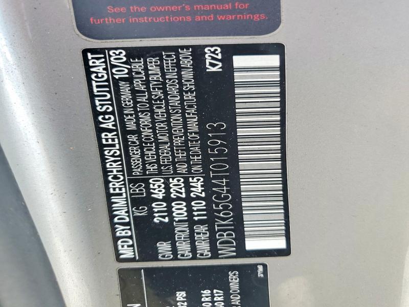 Aukcja sprzedaży 2004 Mercedes-benz Clk, vin: WDBTK65G44T015913, numer aukcji: 69199356