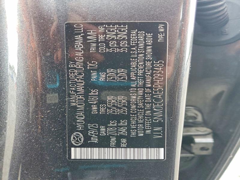 Aukcja sprzedaży 2023 Hyundai Tucson, vin: 5NMJECAE5PH293485, numer aukcji: 67728286