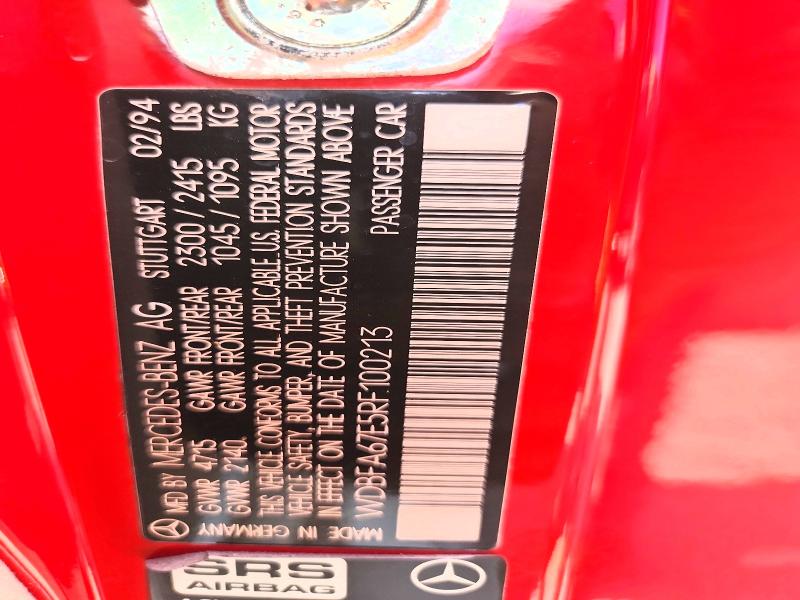 Продажа на аукционе авто 1994 Mercedes-benz Sl, vin: WDBFA67E5RF100213, номер лота: 70831576