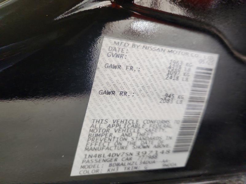Продаж на аукціоні авто 2025 Nissan Altima, vin: 1N4BL4DV7SN397148, номер лоту: 70325126