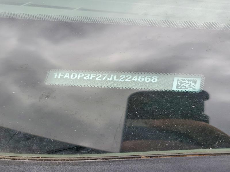 67557076 :رقم المزاد ، 1FADP3F27JL224668 vin ، 2018 Ford Focus مزاد بيع