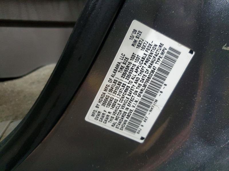 68397036 :رقم المزاد ، 5FNRL38799B023647 vin ، 2009 Honda Odyssey مزاد بيع