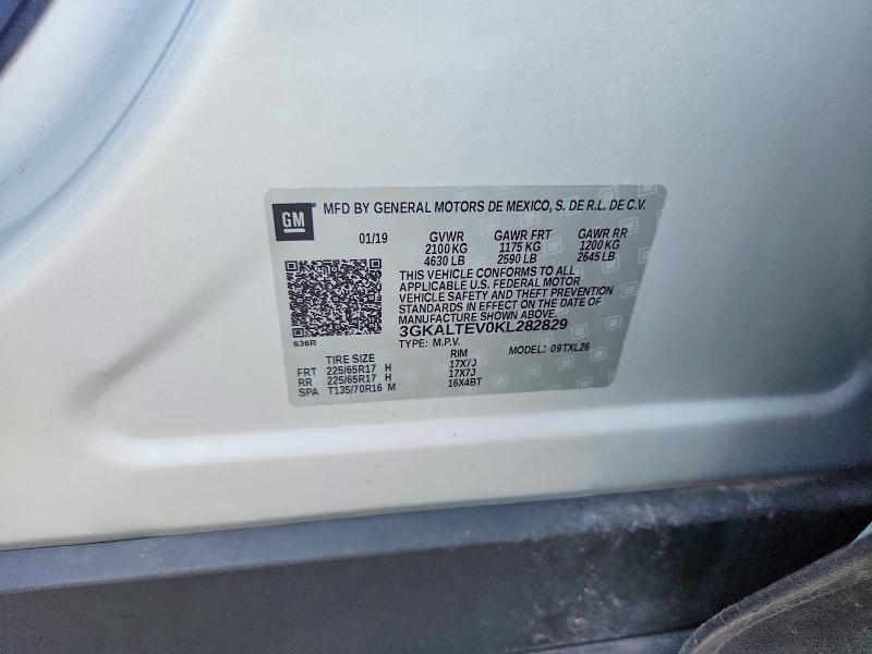 Продаж на аукціоні авто 2019 Gmc Terrain, vin: 3GKALTEV0KL282829, номер лоту: 67625656