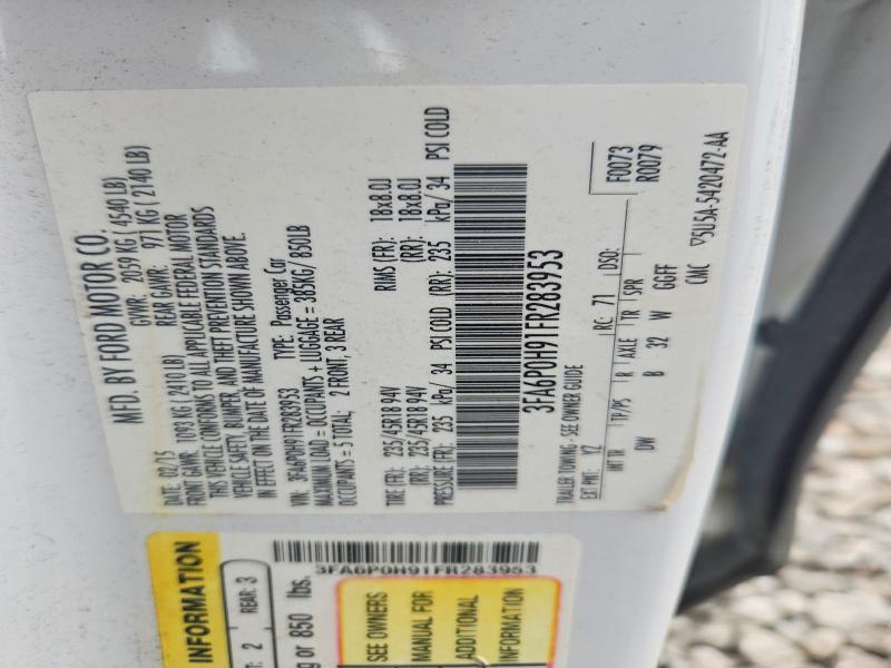 Aukcja sprzedaży 2015 Ford Fusion, vin: 3FA6P0H91FR283953, numer aukcji: 69537326