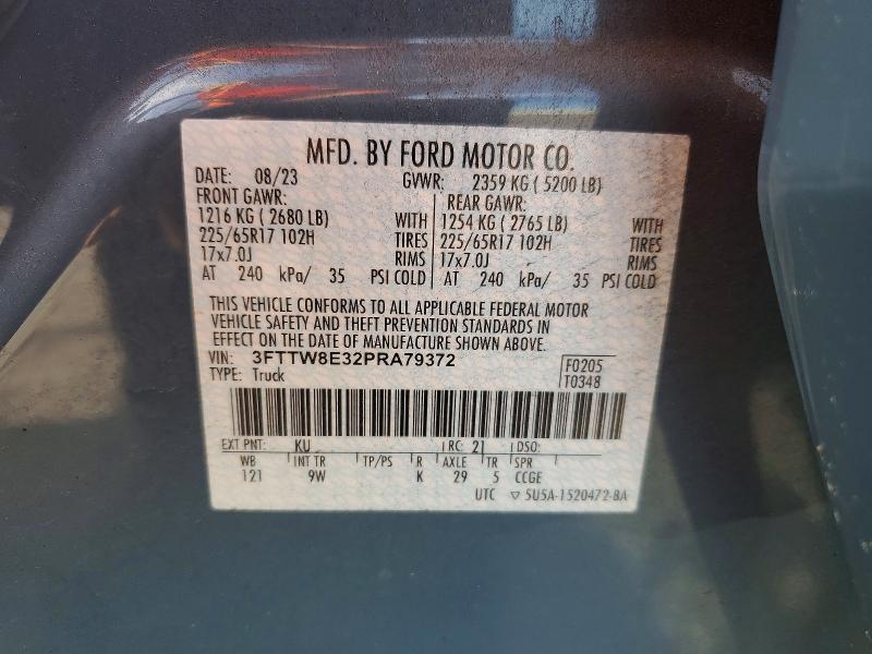 Продаж на аукціоні авто 2023 Ford Maverick, vin: 3FTTW8E32PRA79372, номер лоту: 68654036