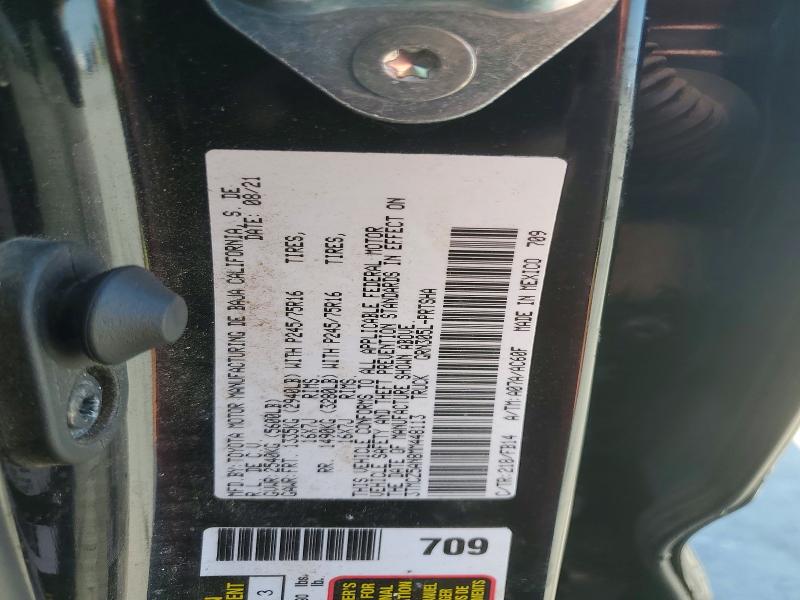 2021 Toyota Tacoma მანქანა იყიდება აუქციონზე, vin: 3TMCZ5AN8MM448113, აუქციონის ნომერი: 69203016