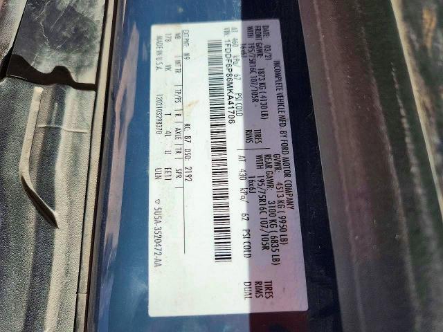 Продаж на аукціоні авто 2021 Ford Transit, vin: 1FDDF6P86MKA41706        , номер лоту: 69398576
