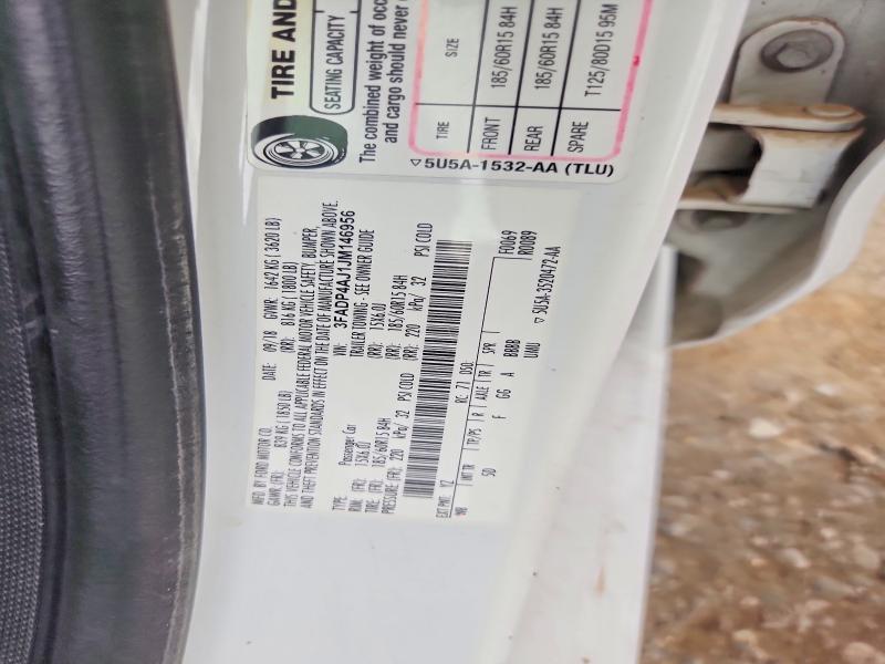 2018 Ford Fiesta მანქანა იყიდება აუქციონზე, vin: 3FADP4AJ1JM146956, აუქციონის ნომერი: 70324656