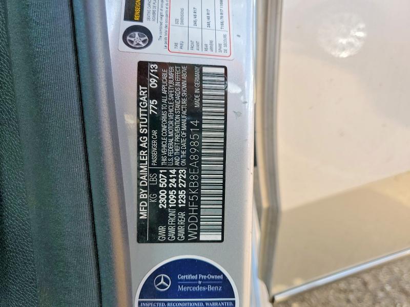 Продажа на аукционе авто 2014 Mercedes-benz E, vin: WDDHF5KB8EA898514, номер лота: 68235516