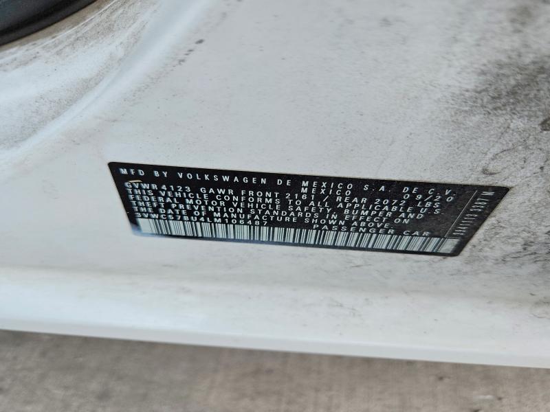 Продаж на аукціоні авто 2020 Volkswagen Jetta, vin: 3VWC57BU4LM106487, номер лоту: 70038556
