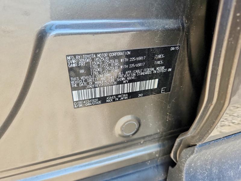 69180436 :رقم المزاد ، JTMZFREV2FD057638 vin ، 2015 Toyota Rav4 مزاد بيع