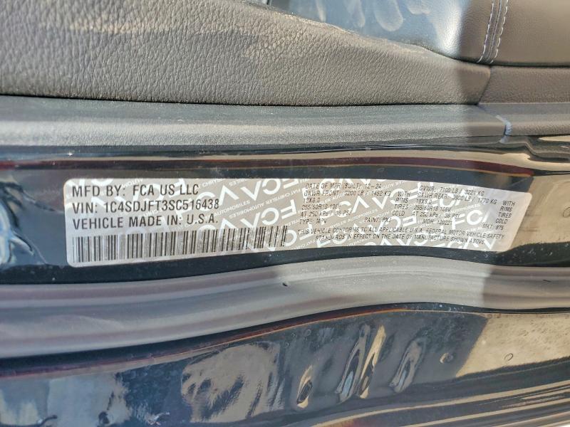 67324826 :رقم المزاد ، 1C4SDJFT3SC516438 vin ، 2025 Dodge Durango مزاد بيع