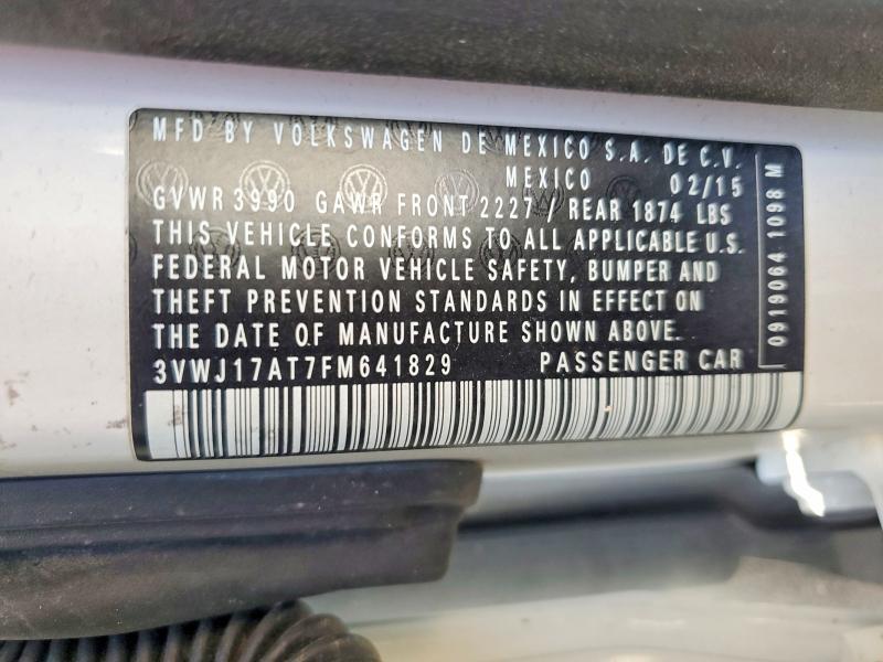 Aukcja sprzedaży 2015 Volkswagen Beetle, vin: 3VWJ17AT7FM641829, numer aukcji: 68648776