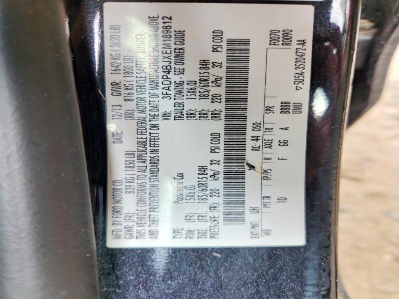 Продаж на аукціоні авто 2014 Ford Fiesta, vin: 3FADP4BJXEM189812, номер лоту: 67789926