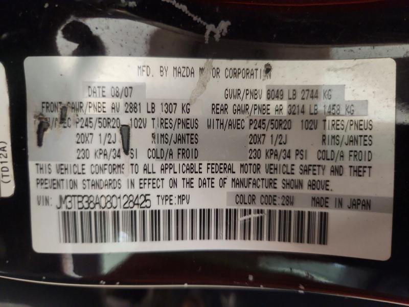 Aukcja sprzedaży 2008 Mazda Cx-9, vin: JM3TB38A080128425, numer aukcji: 69302326