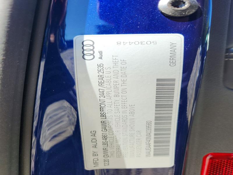 Продаж на аукціоні авто 2021 Audi A4, vin: WAUEAAF40MA039560, номер лоту: 68281096