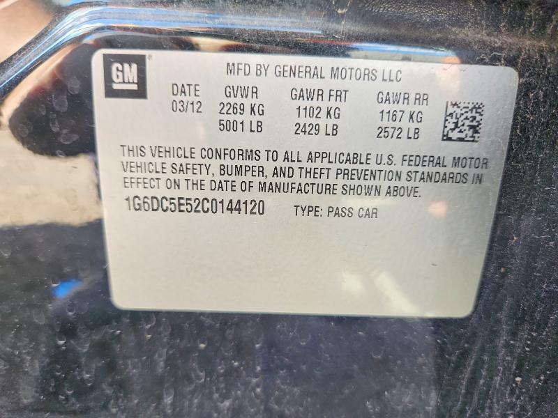 Aukcja sprzedaży 2012 Cadillac Cts, vin: 1G6DC5E52C0144120, numer aukcji: 68769106