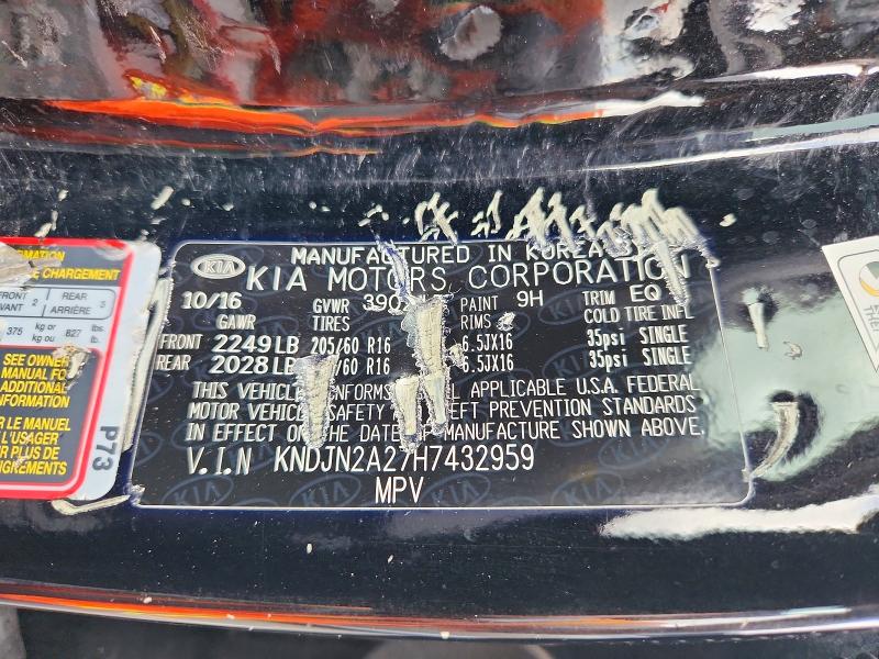 Aukcja sprzedaży 2017 Kia Soul, vin: KNDJN2A27H7432959, numer aukcji: 69022436