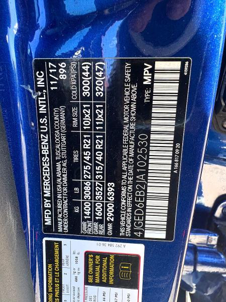 Auction sale of the 2018 Mercedes-benz Gle Coupe, vin: 4JGED6EB2JA102530        , lot number: 69364376
