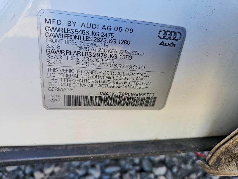 Продажа на аукционе авто 2009 Audi Q5, vin: WA1KK78R59A055723, номер лота: 70863876