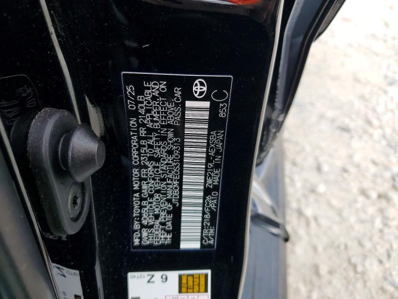 2025 Toyota Corolla Hybrid მანქანა იყიდება აუქციონზე, vin: JTDBCMFE0S3109313, აუქციონის ნომერი: 68179226