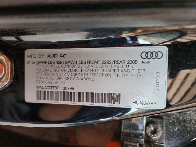 Auction sale of the 2015 Audi A3, vin: WAUACGFF8F1130995        , lot number: 68864716