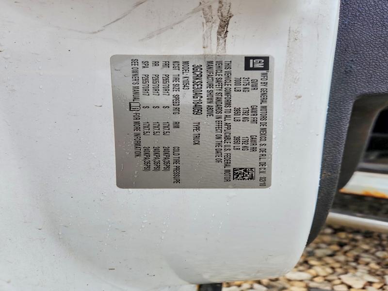 2010 Chevrolet Silverado მანქანა იყიდება აუქციონზე, vin: 3GCRKSE30AG184059, აუქციონის ნომერი: 64490456