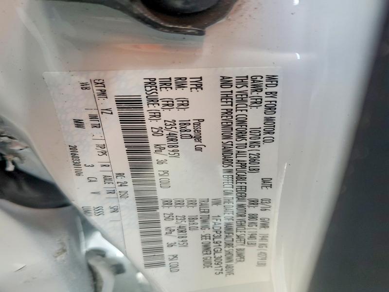 69763156 :رقم المزاد ، 1FADP3L91GL309175 vin ، 2016 Ford Focus مزاد بيع