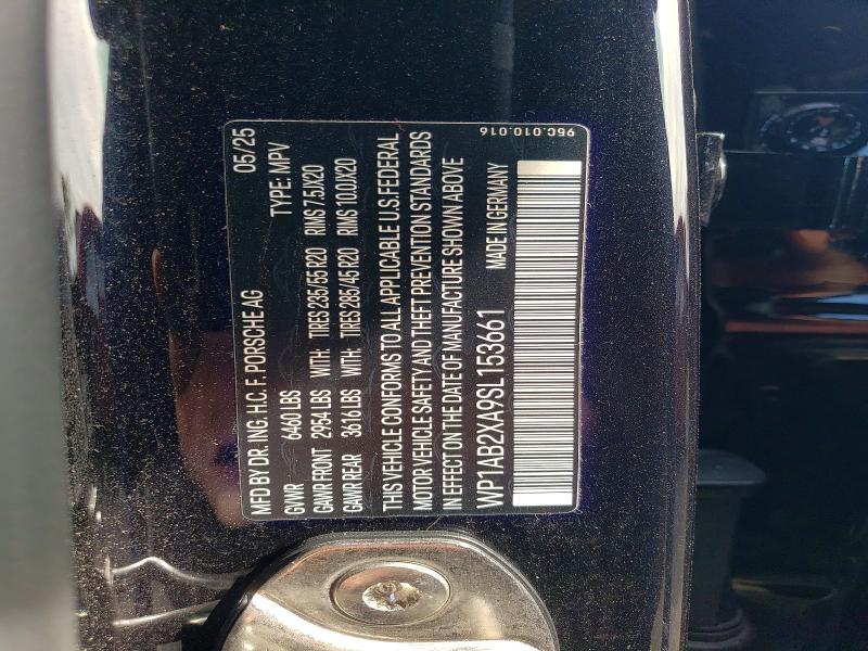 Продаж на аукціоні авто 2025 Porsche Macan, vin: WP1AB2XA9SL153661, номер лоту: 70302796