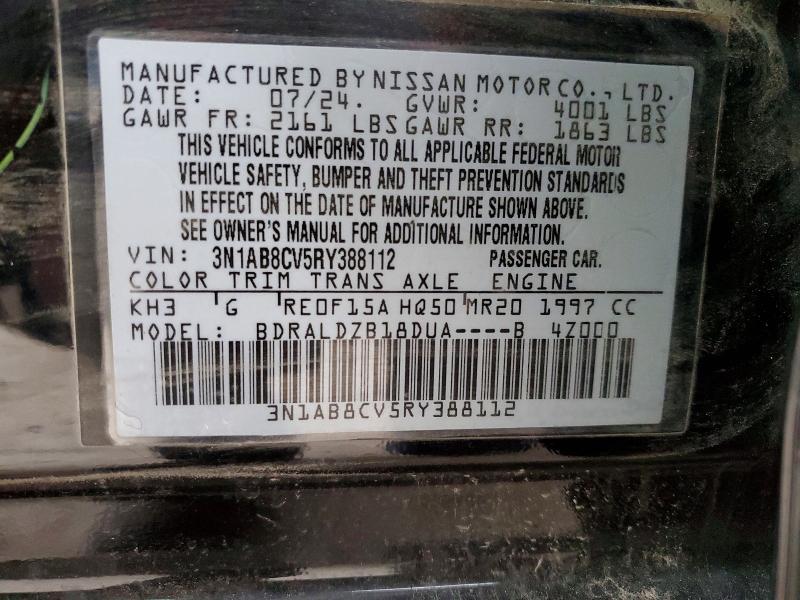 Продажа на аукционе авто 2024 Nissan Sentra, vin: 3N1AB8CV5RY388112, номер лота: 70268546