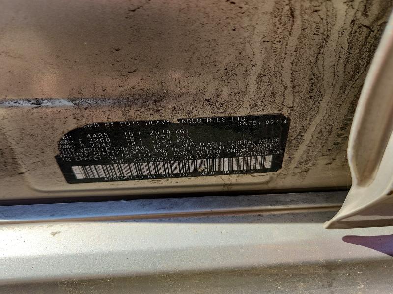 Auction sale of the 2014 Subaru Legacy, vin: 4S3BMBA64E3032242        , lot number: 67688666