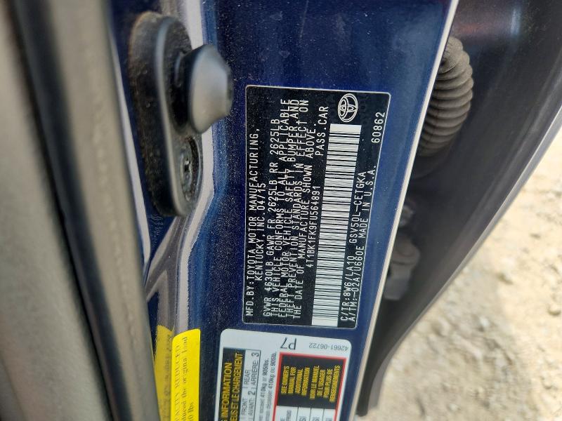 2015 Toyota Camry მანქანა იყიდება აუქციონზე, vin: 4T1BK1FK9FU564891, აუქციონის ნომერი: 70213906